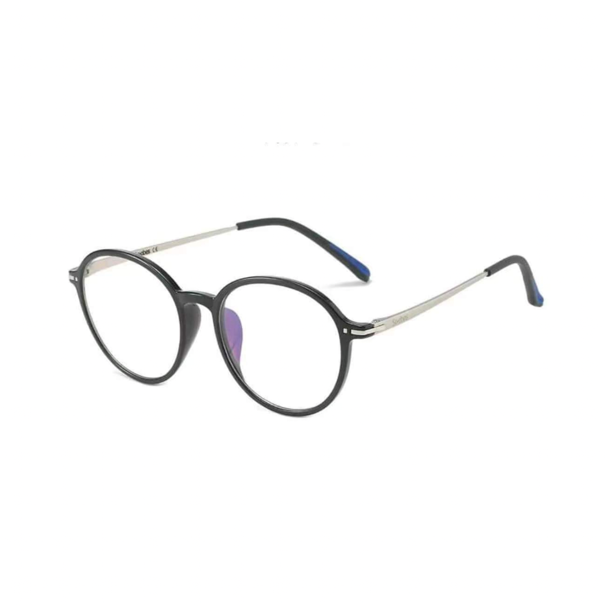 Anti Blu-Ray Negative Ion Eyeglass front view showing dual-protection lenses