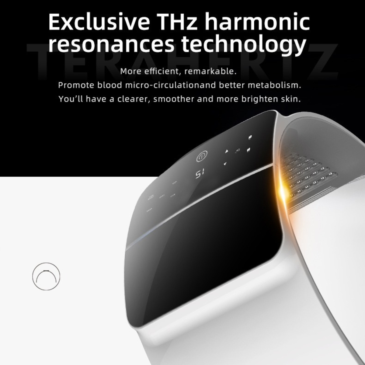 Phototherapy 7 LED Light Device light panel close-up