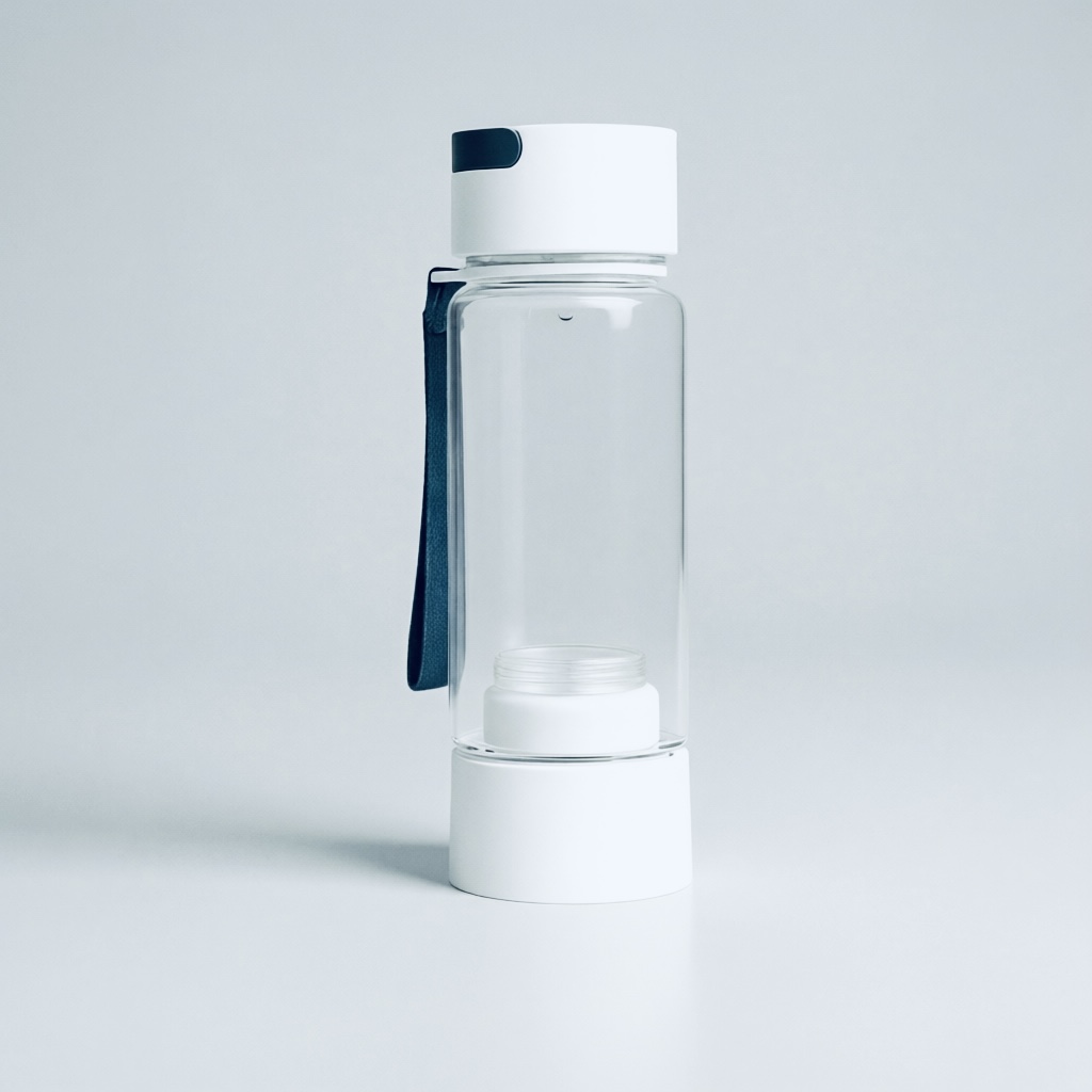 Hydrogen Water Generator Flask front view showing sleek design